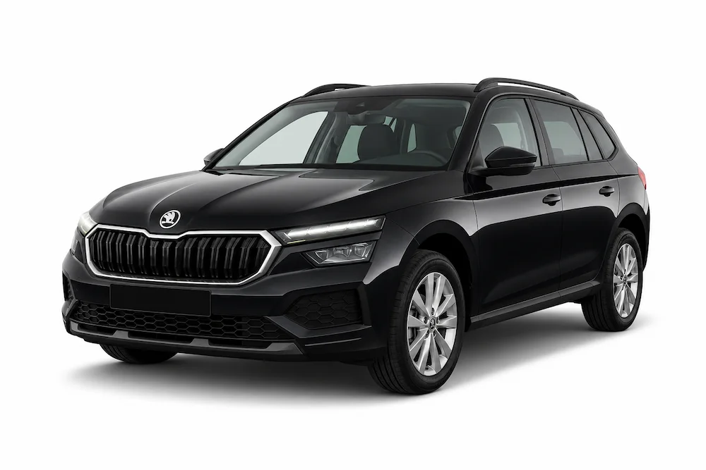 Black Škoda Kodiaq, the Comfort SUV used for these private transfers